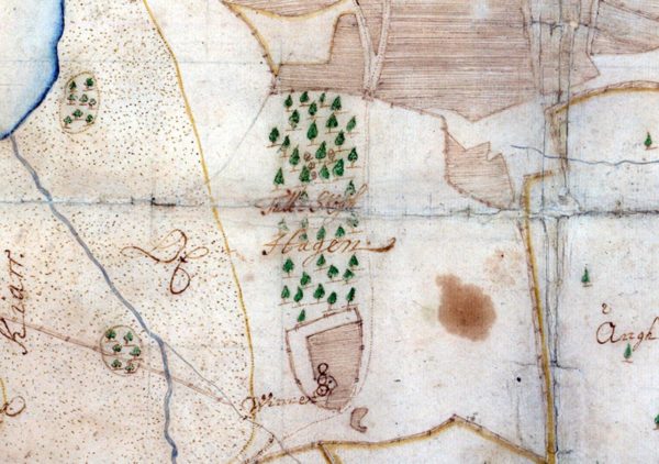 Utsnitt ur karta från 1688