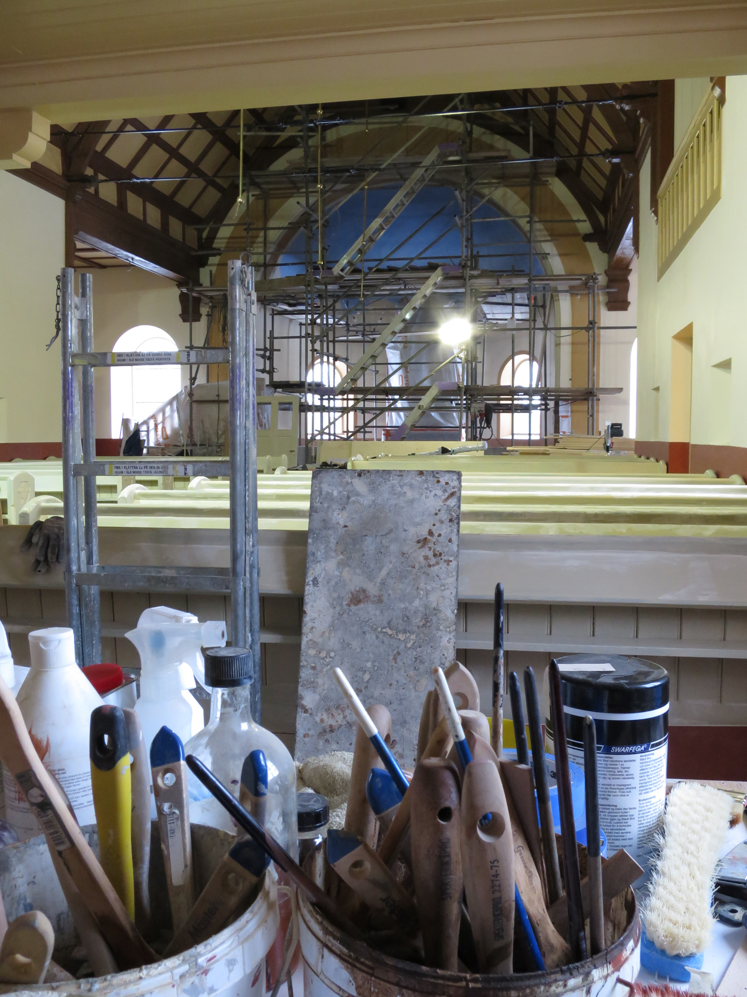 2015 års kyrkorum i renovering