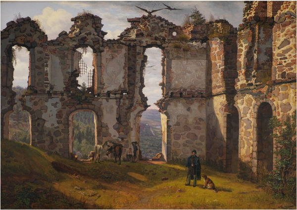 Ruinerne af Brahehus ved Jönköping i Sverige, 1832-11-02