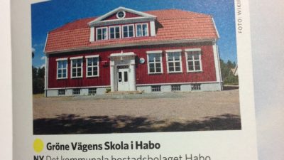 Gröne vägens skola i Habo i tidskriften Byggnadskultur