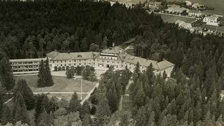 Översiktsbild på Sanatoriet i Sävsjö