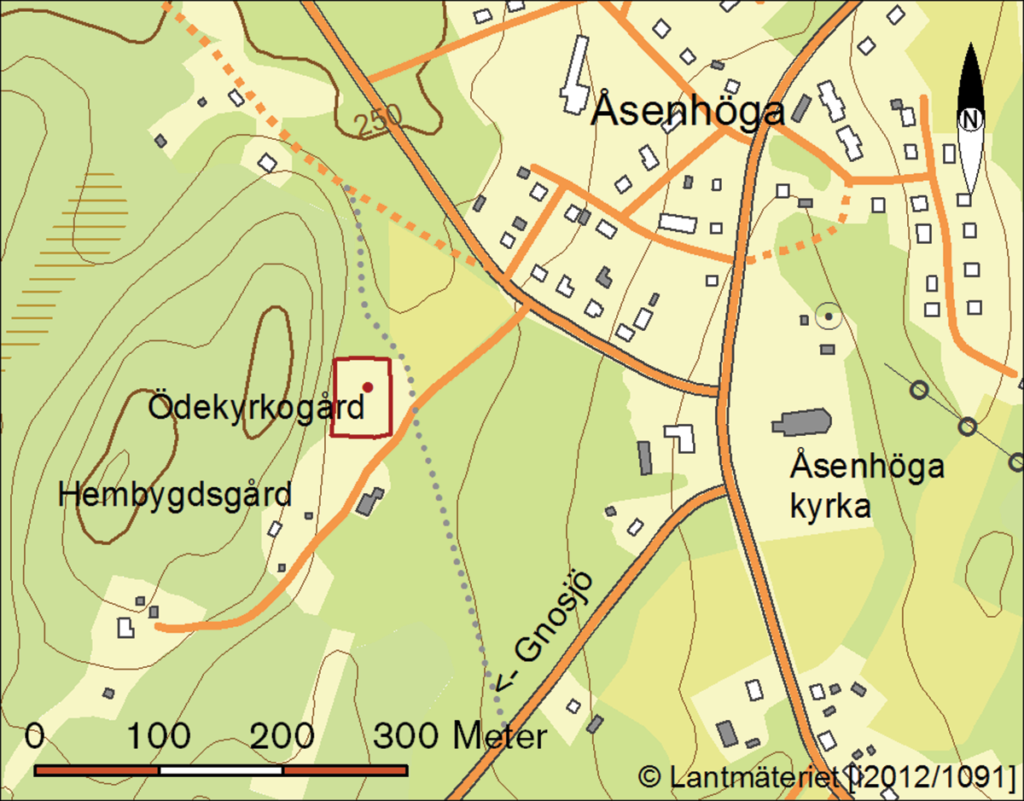 Karta över området