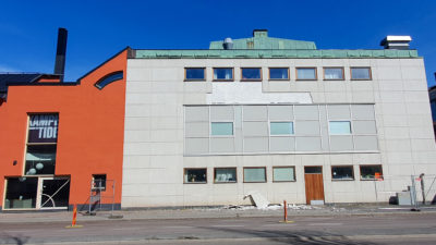 Jönköpings läns museum. Museibyggnadens fasad mot Odengatan.
