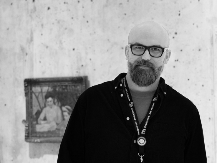 Personalfoto på utställningsproducent Daniel Quinn