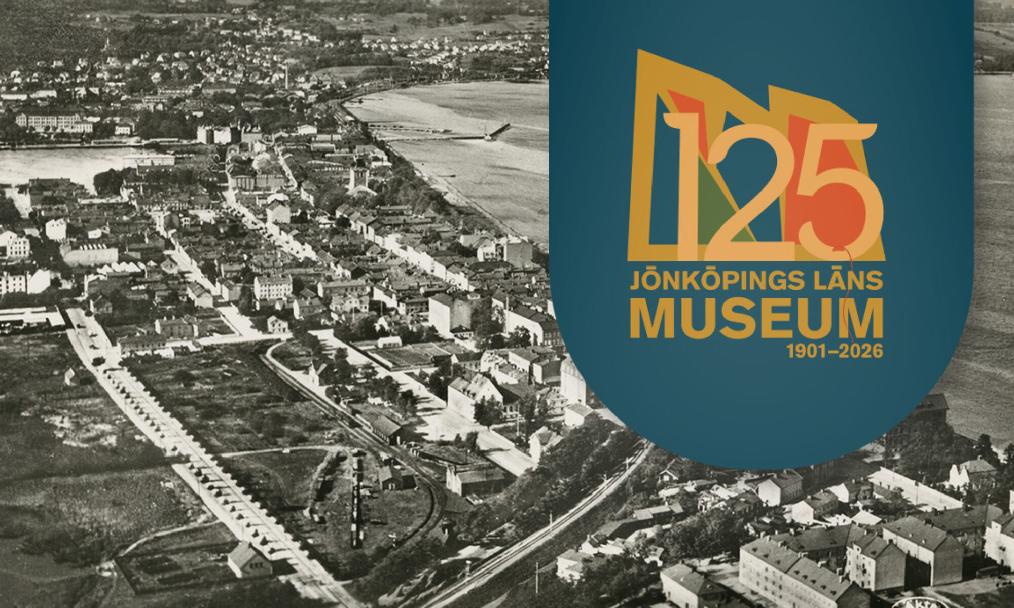 Flygfoto över Jönköping